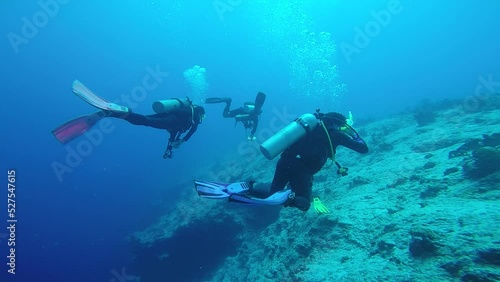 Kuop atoll in Truk lagoon, Chuuk also known as Neoch atoll and Kimishima atoll. Truk lagoon is the World's wreck diving destination Chuuk state of Federated States of Micronesia. photo