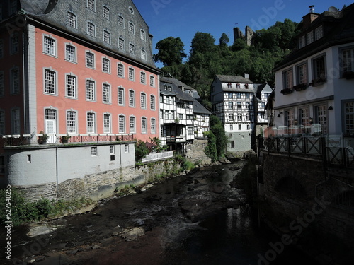 Small resort town Monschau in Germany