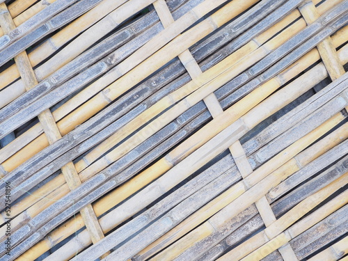 Abstract bamboo woven pattern texture for background