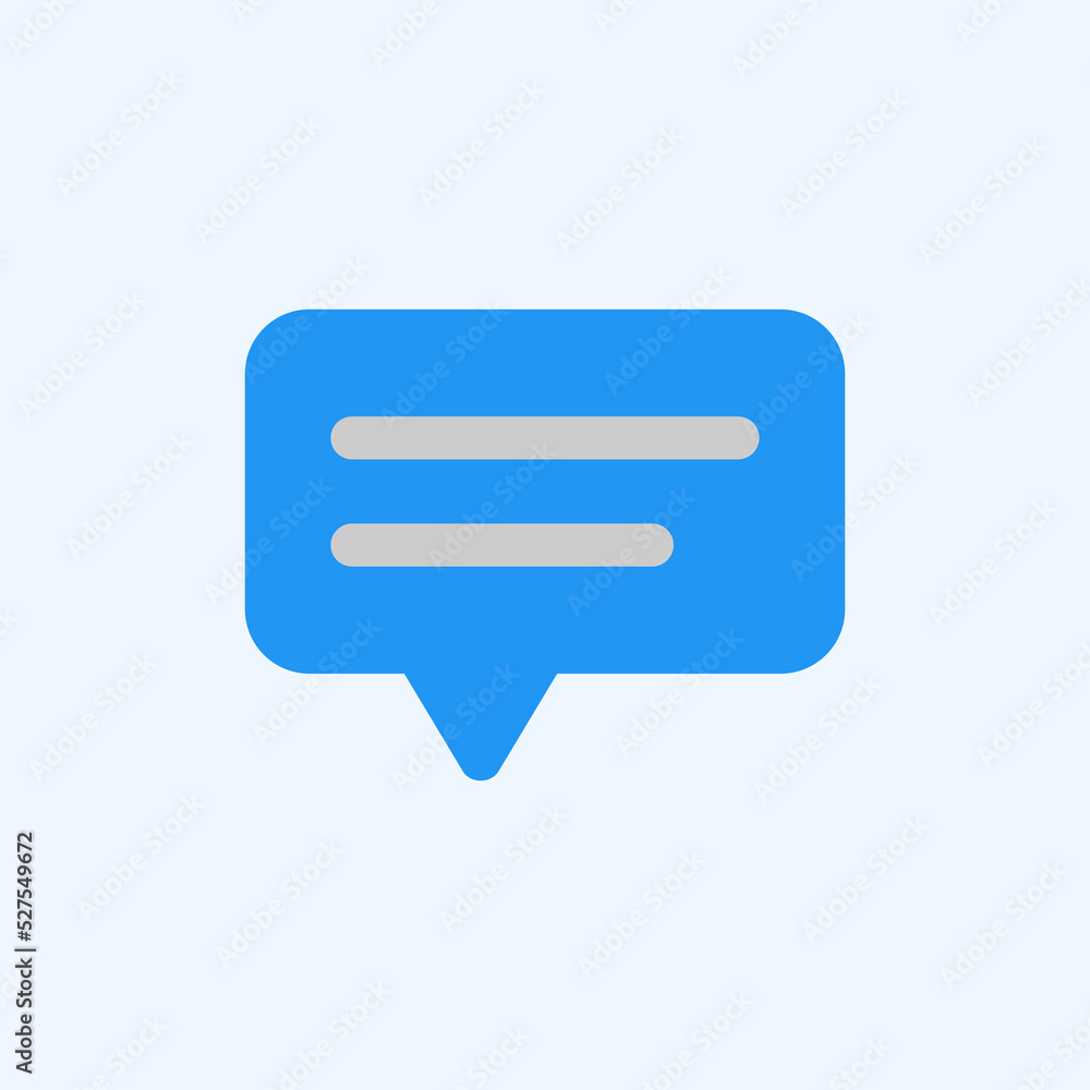 Chat icon in flat style about user interface, use for website mobile app presentation Chat icon in flat style about user interface, use for website mobile app presentation