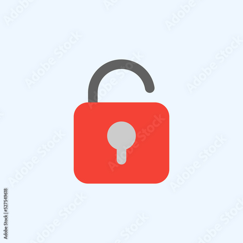 Unlock icon in flat style about user interface, use for website mobile app presentation Free Download Unlock icon in flat style about user interface, use for website mobile app presentation - GFXLoad