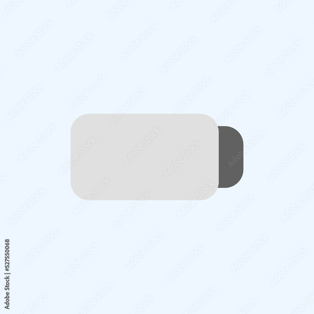 Low battery icon in flat style about user interface, use for website mobile app presentation Low battery icon in flat style about user interface, use for website mobile app presentation