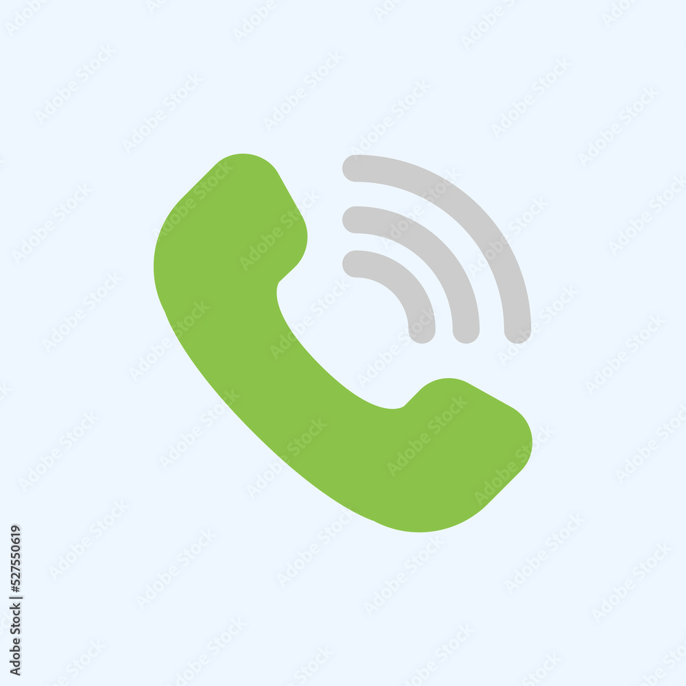 Phone ringing icon in flat style about user interface, use for website mobile app presentation Phone ringing icon in flat style about user interface, use for website mobile app presentation