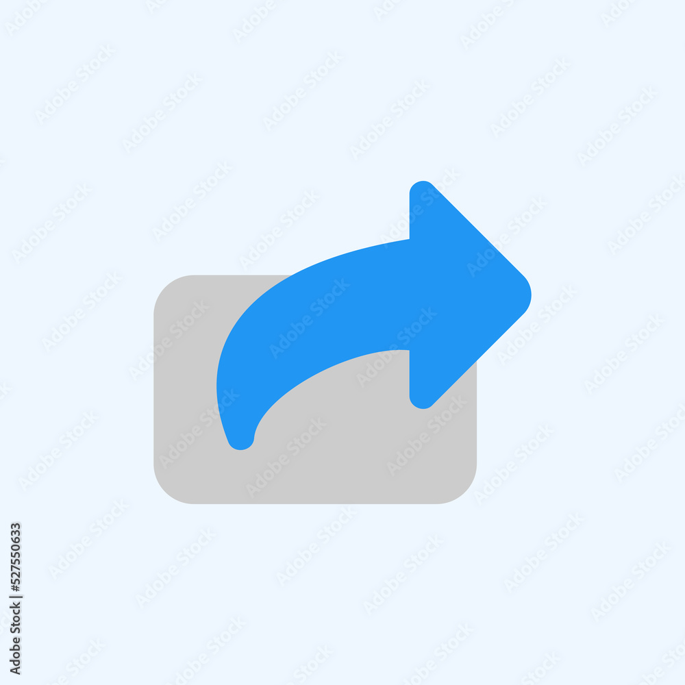 Share icon in flat style about user interface, use for website mobile app presentation Share icon in flat style about user interface, use for website mobile app presentation
