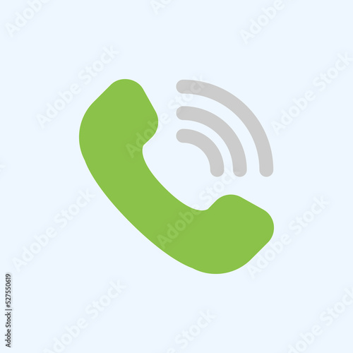 Phone ringing icon in flat style about user interface, use for website mobile app presentation