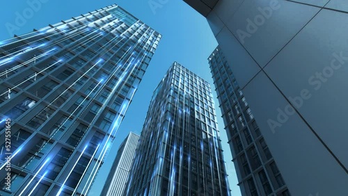 Smart city and communication network concept