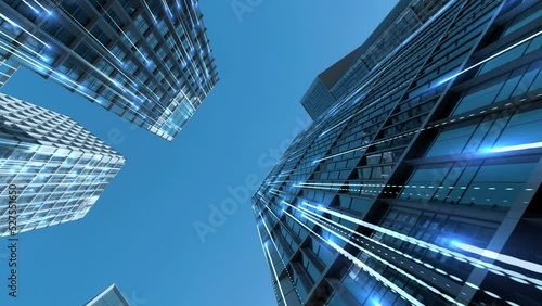 Smart city and communication network concept