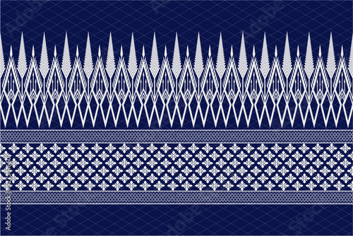 tribal fabric tradition ethnic Aztec pattern sarong and  design for interior decorative home such as folk wallpaper bedding apparel curtain pattern and industrial textile, illustration vector 