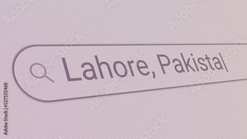 Search Bar Lahore Pakistan 
Close Up Single Line Typing Text Box Layout Web Database Browser Engine Concept photo