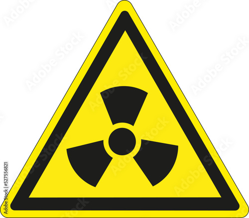 Panneau triangulaire Radioactivité, radiation