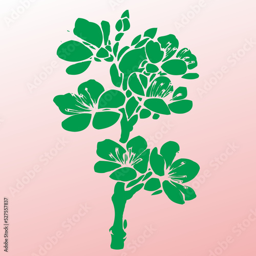 illustration of a tree  symbol illustration on white background