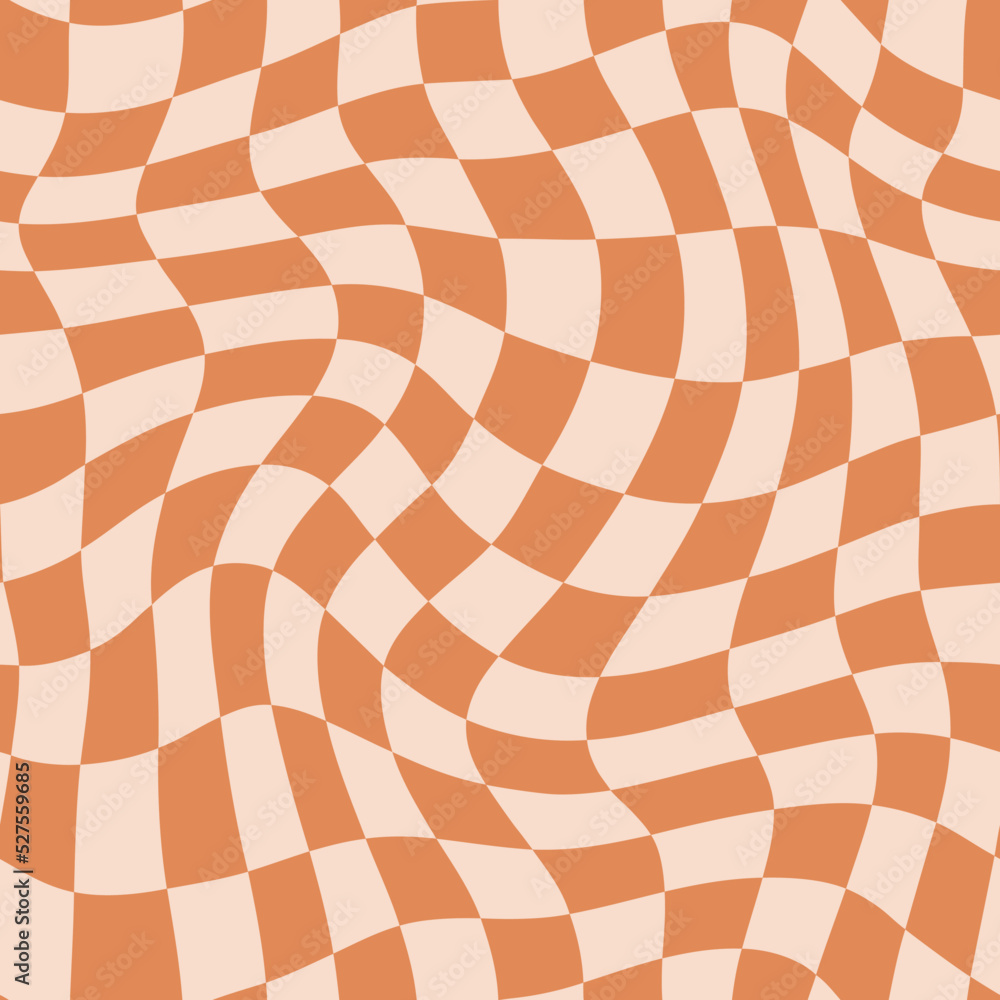 Abstract checks seamless vector pattern. 60’s, 70’s style hippie background with waves, psychedelic groovy texture. Perfect for textile, wallpaper or print design. Abstract checks seamless vector pattern. 60’s, 70’s style hippie background with waves, psychedelic groovy texture. Perfect for textile, wallpaper or print design.