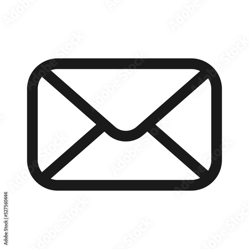e-mail or mail line icon. Email envelope, letter vector illustration