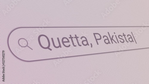 Search Bar Quetta Pakistan 
Close Up Single Line Typing Text Box Layout Web Database Browser Engine Concept photo