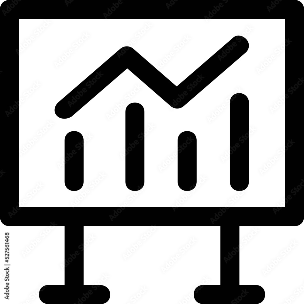 Graphic Presentation Vector Icon Graphic Presentation Vector Icon