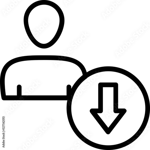 Career Demotion Vector Icon