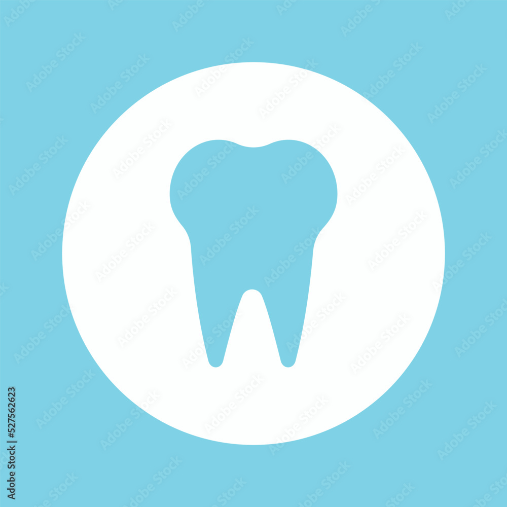 Dental logo Template vector illustration icon design tooth icon isolated on white	