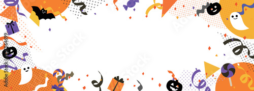 ハロウィン　背景フレーム