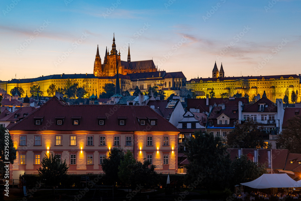 St. Vitas Cathedral and Prague Castle. Czechia