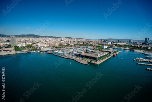 Panorama of Barcelona. City and port. Sunny day © DK-ART