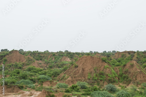 Chambal valley in India.