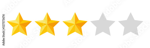 Three stars rating button