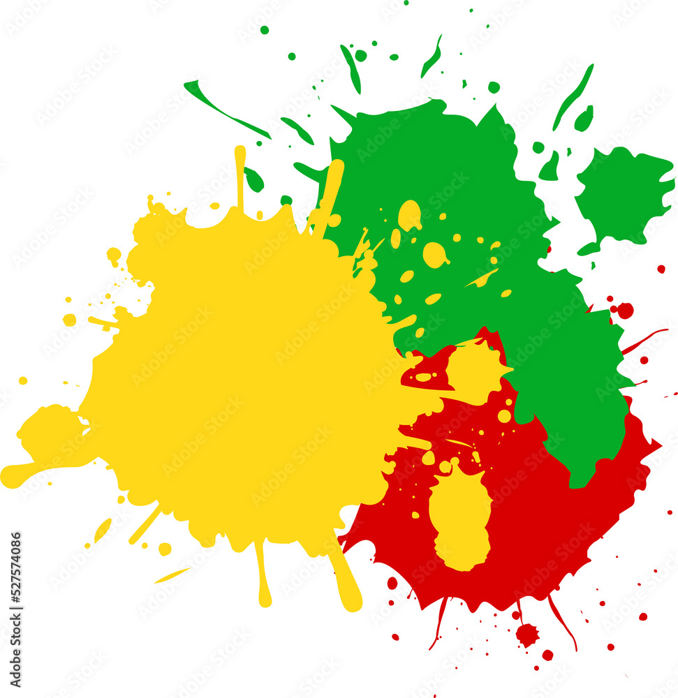 Obraz premium Ink drops and splashes drip splash