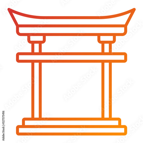Torii Gate Icon Style