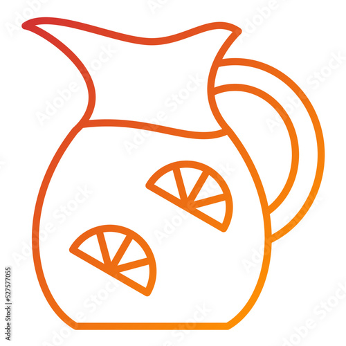 Lemonade Jug Icon Style
