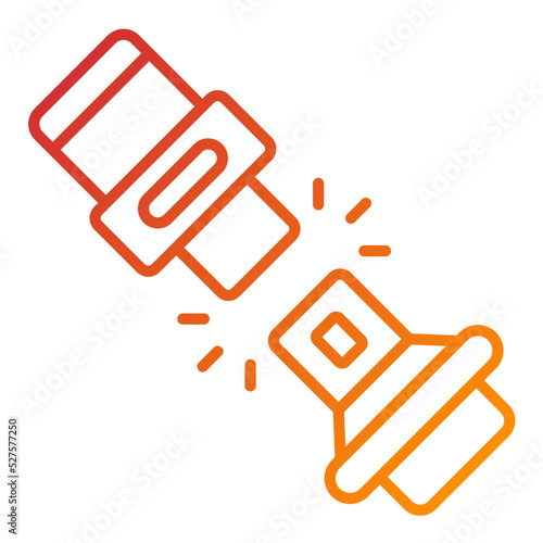 Seat Belt Icon Style