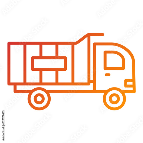 Dump Truck Icon Style