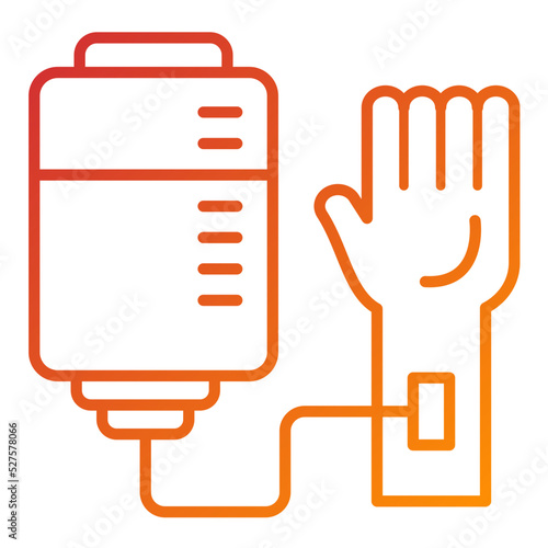 Blood Donation Icon Style