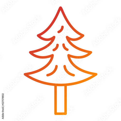 Pine Tree Icon Style