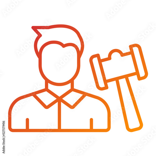 Auctioneer Male Icon Style