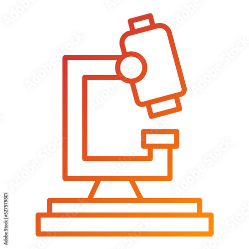Microscope Icon Style