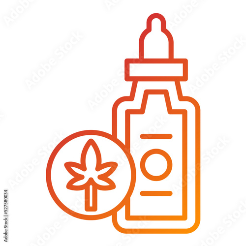 Cbd Oil Icon Style