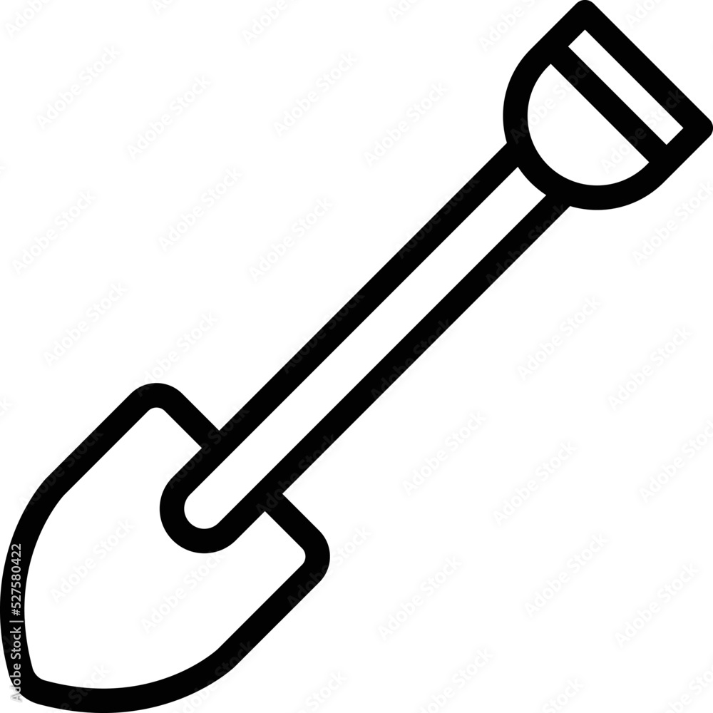 Shovel Vector Icon Design Illustration Shovel Vector Icon Design Illustration