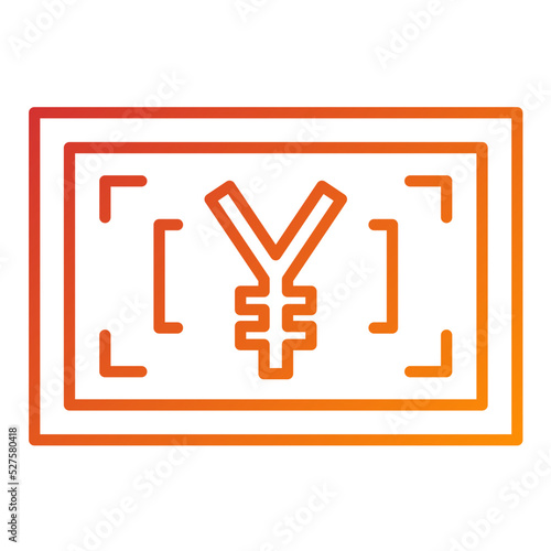 Japanese Yen Icon Style