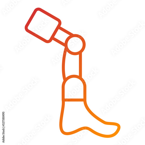 Bionic Leg Icon Style
