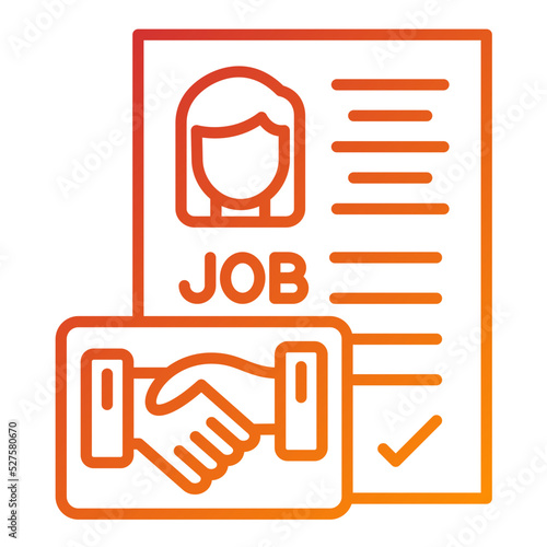 Employment Contract Icon Style