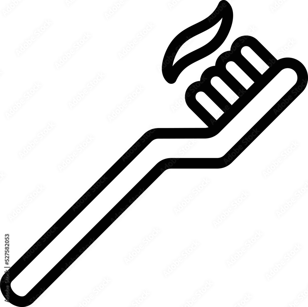 Toothbrush Vector Icon Design Illustration Toothbrush Vector Icon Design Illustration