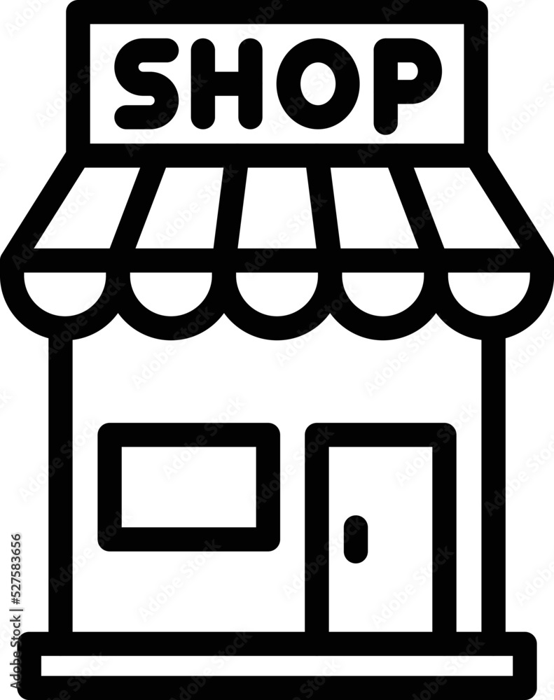 Shop Vector Icon Design Illustration Shop Vector Icon Design Illustration