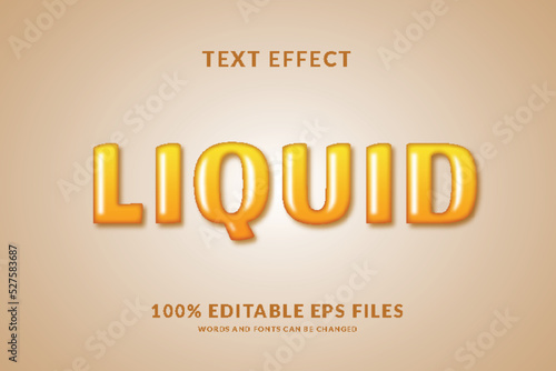liquid editable text effect design