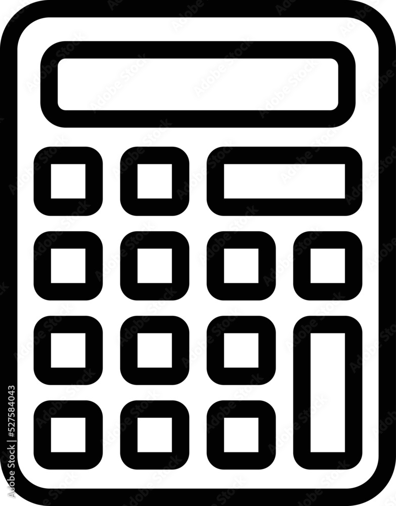 Calculator Vector Icon Design Illustration Calculator Vector Icon Design Illustration