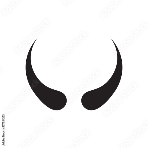 animal horn logo symbol icon design