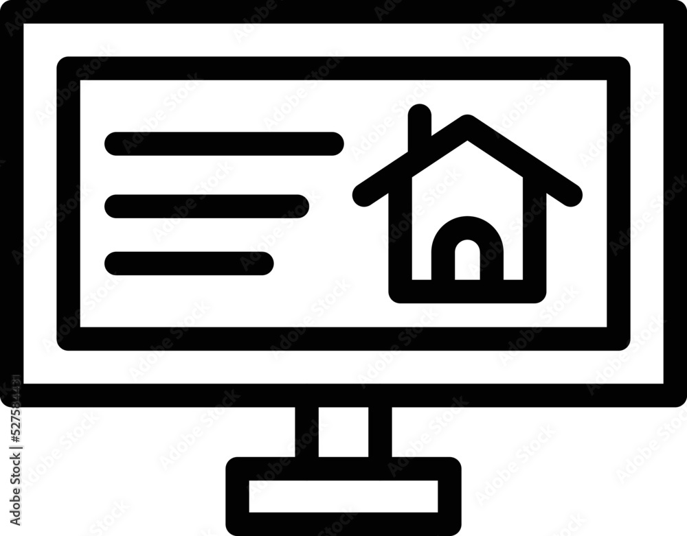 Computer house Vector Icon Design Illustration Computer house Vector Icon Design Illustration