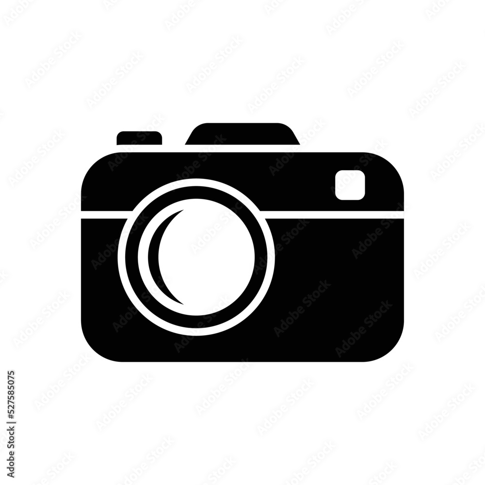 camera icon vector design template in white background camera icon vector design template in white background