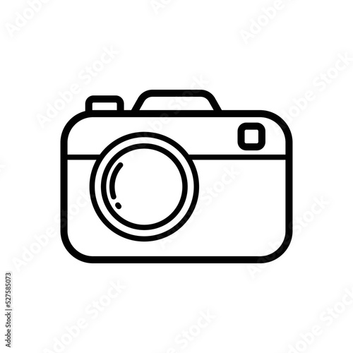 camera icon vector design template in white background
