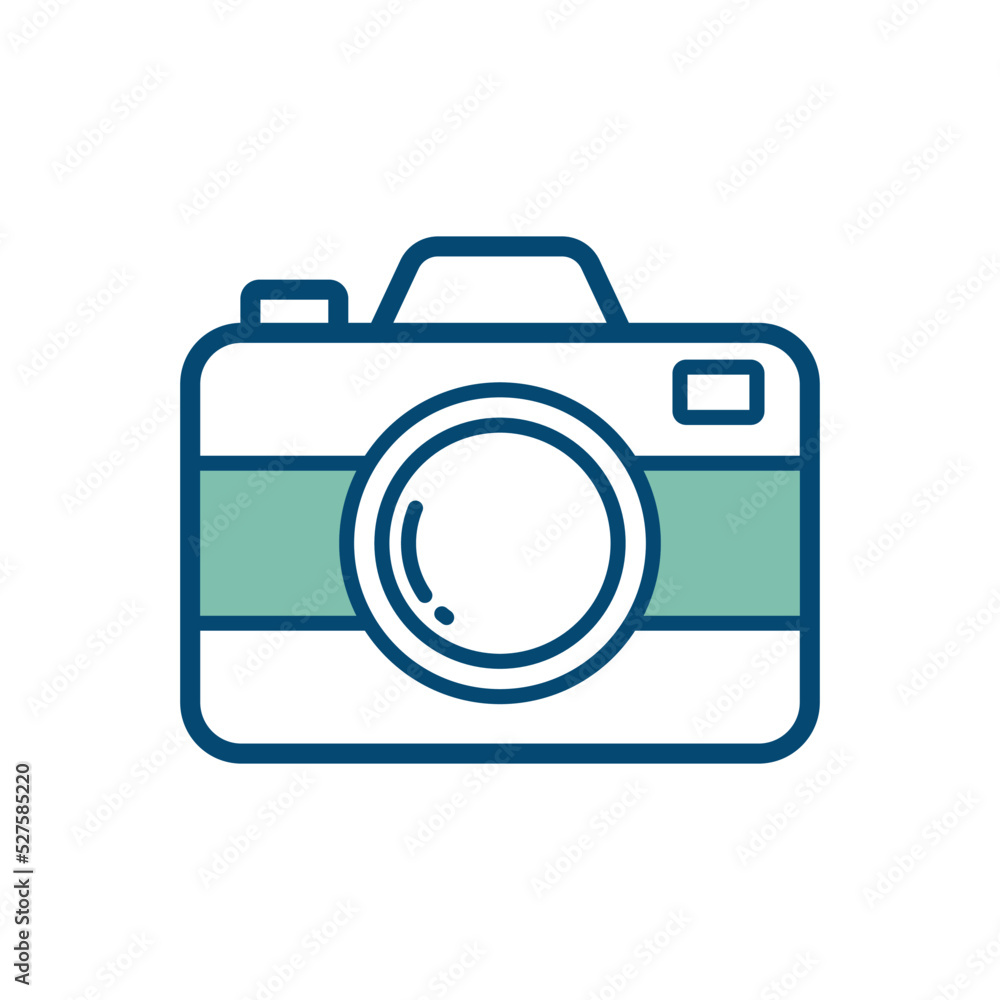 camera icon vector design template in white background camera icon vector design template in white background