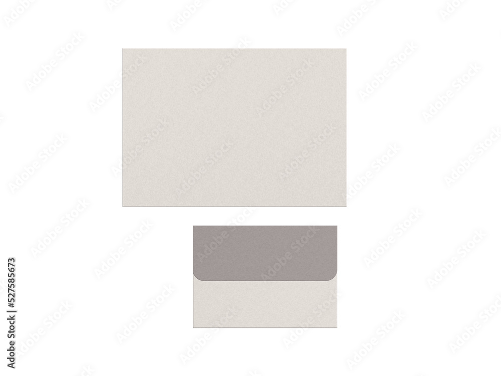 A4 paper with envelope mockup A4 paper with envelope mockup